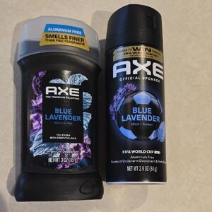 Axe Fine Fragrance Blue Lavender Deodorant Lot Of 2
